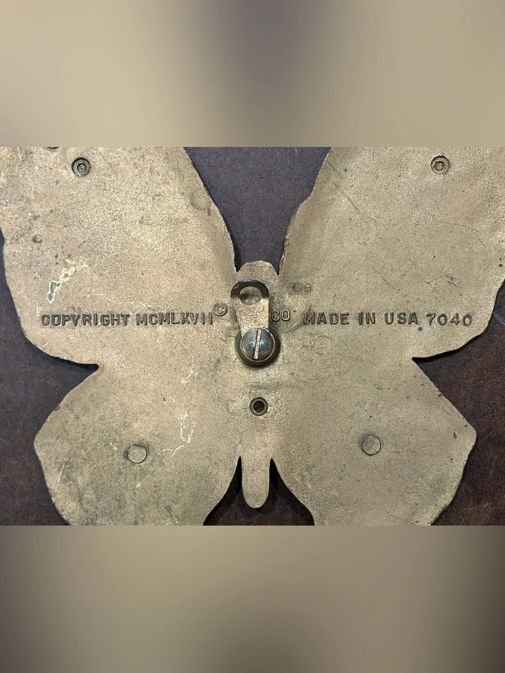Vintage- 🦋 Butterfly Decor- ‘73 Homco & Universal Statuary Corp. of Chicago, IL
